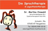 Die Sprachtherapie -  Legasthenie & Dyskalkulie Dr. Martina Osswald